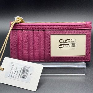 HOBO Fuchsia Card Wallet